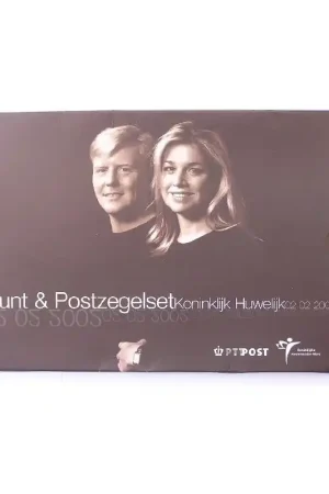 Nederland 2002 10 euroHuwelijksmuntZilver Bu + Zegels Zwrot pieniędzy