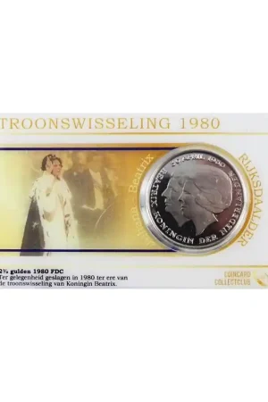 Nederland 1980 2½ gulden dubbelportret Fdc in coincard Kup teraz