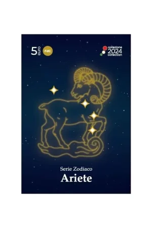 Italië 2024 5 Euro 'Sterrenbeelden - Ram' Fdc Kup teraz