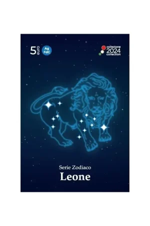 Italië 2024 5 Euro 'Sterrenbeelden - Leeuw' Fdc Zilver Promocja