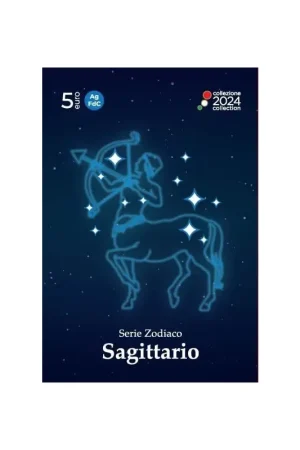 Zwrot pieniędzy Italië 2024 5 Euro 'Sterrenbeelden - Boogschutter' Fdc Zilver