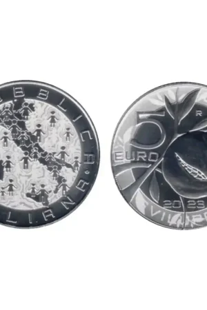 Darmowa dostawa Italië 2023 5 Euro 'Demografische ontwikkeling' Fdc