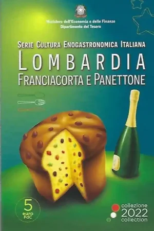 Darmowa dostawa Italië 2022 5 Euro 'Lombardije' Fdc