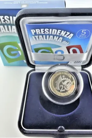 Italië 2020 5 Euro 'G 20 Italian Presidency' Proof Rabat