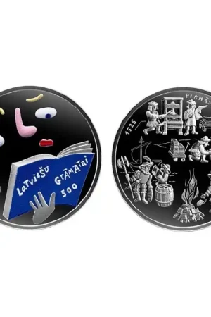 Najlepsza cena Letland 2025 5 Euro 'Grammatica' Proof