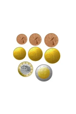 Jaarserie Andorra 2021 1 cent t/m 2 euro Unc Tylko dziś