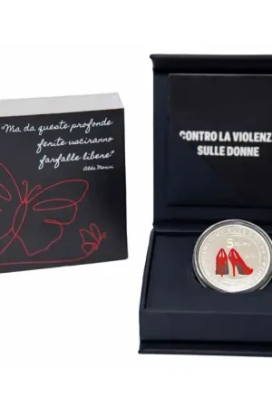 Italië 2025 5 Euro 'Tegen geweld naar vrouwen' Fdc Premium