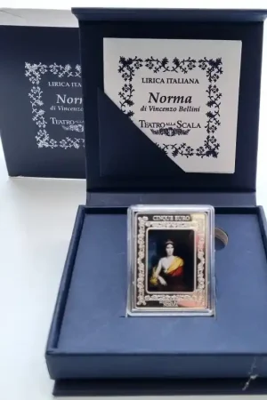 Popularny Italië 2025 5 Euro 'Norma di Vincenzo Bellini' Proof Inclusief doosje & certificaat.
