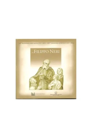 Wyprzedaż Italië 2015 Bu set met de 2 Euromunt Expo en de 5 euro Filippo Neri