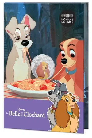 Frankrijk 2025 10 Euro 'Disney - Lady en de Vagebond' Unc in blister Wysoka jakość