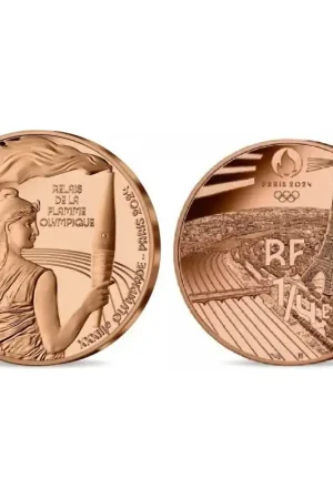 Frankrijk 2024 ¼ Euro 'Olympische vlam' Unc Oryginalny