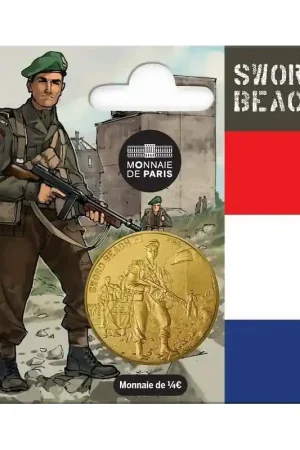 Zamów teraz Frankrijk 2024 ¼ Euro '80 jaar D-Day- Sword Beach' In blister