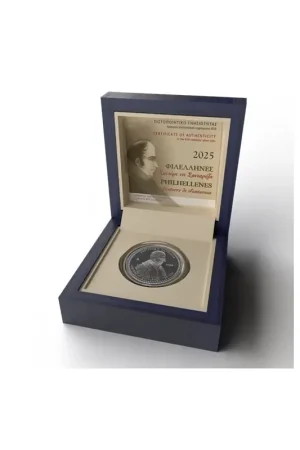 Nowość Griekenland 2025 10 euro 'Santorre Di Santarosa' Zilver Proof