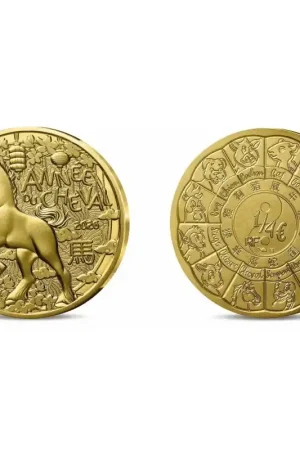 Darmowa dostawa Frankrijk 2026 ¼ Euro 'Jaar van het paard' Unc