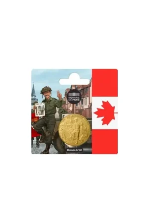 Frankrijk 2025 ¼ Euro '80 jaar VE Day - Canadese soldaat' Unc in blister Oryginalny