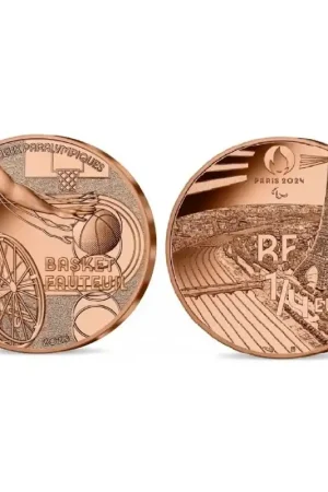 Frankrijk 2023 ¼ Euro 'Rolstoel Basketbal' Unc Tani