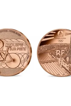 Ostatnia szansa Frankrijk 2022 ¼ Euro 'Baan Wielrennen' Unc