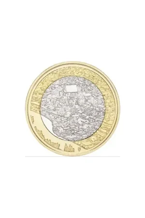 Oryginalny Finland 2018 5 euro Natuurlandschap Porvoon Unc
