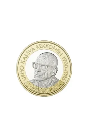 Finland 2017 5 euroU.K. Kekkonen 1900-1986 Unc Wysoka jakość