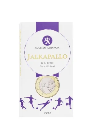 Finland 2016 5 euro"Voetbal" Proof Autentyczny