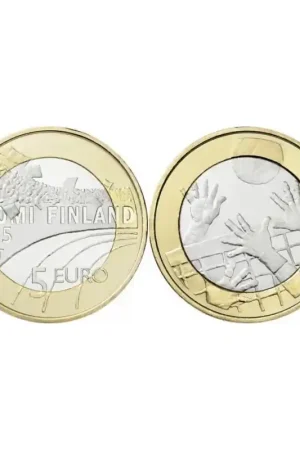 Premium Finland 2015 5 euro"Volleybal" Unc