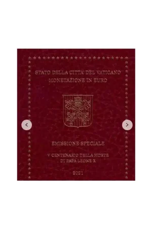 Zwrot pieniędzy Bu set Vaticaan 2021 II met de 5 euromunt.