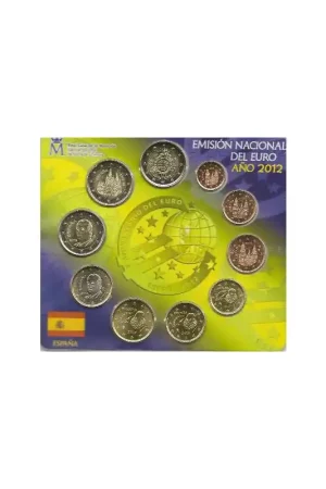 Zwrot pieniędzy Bu set Spanje 2012 met 3x 2 euromunt