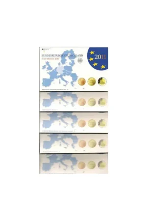 Promocja Duitsland 2011 Proofsets ADFGJ