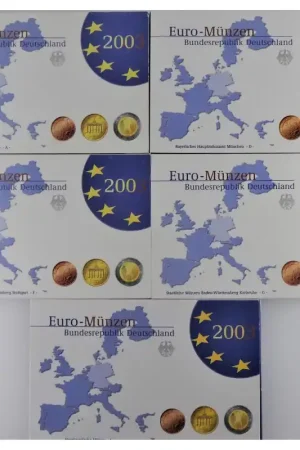Tylko dziś Duitsland 2003 Proofsets ADFGJ(5 stuks)
