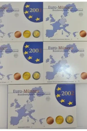 Duitsland 2002 Proofsets ADFGJ (5 stuks) Najlepsza cena