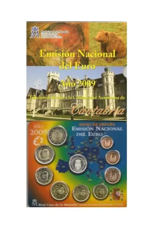 Oryginalny Bu set Spanje 2009 Cantabria