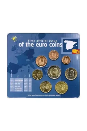 Darmowa dostawa Bu set Spanje 2001 First Official issue