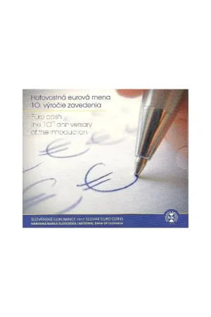 Nowość Bu set Slowakije 2012 10 jaar Euro (met 2x 2 euromunt)