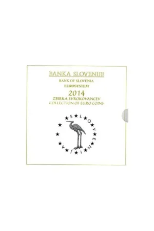 Autentyczny Bu set Slovenië 2014 Met de 2 & 3 euromunt