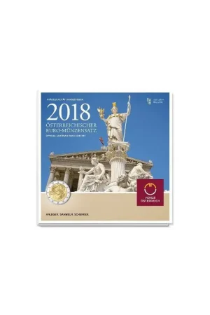 Promocja Bu set Oostenrijk 2018 met de 2 euro 100 jaar Republiek
