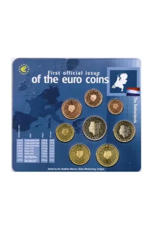 Bu set Nederland 2001 First Official issue Wysoka jakość