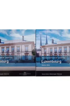 Oryginalny Bu set Luxemburg 2024 Duo met de 2 euro Gieterij & groothertog Willem IImet fotoprint