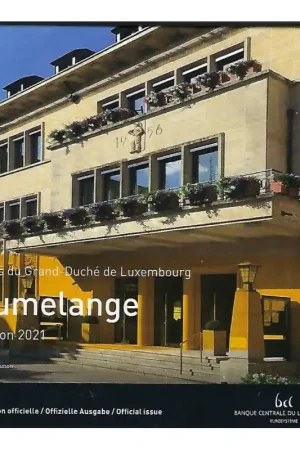 Rabat Bu set Luxemburg 2021 met de 2 euro Jean Fotoprint Met muntteken Servaas