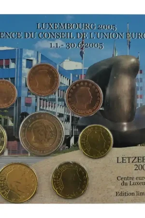 Zwrot pieniędzy Bu set Luxemburg 2005 Voorzitter EU