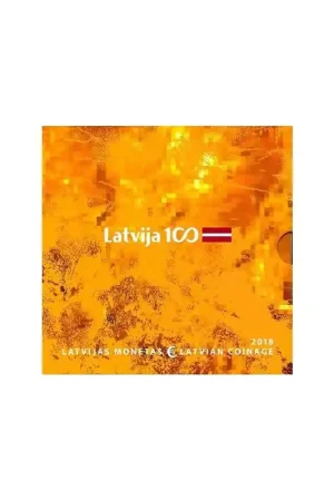 Wyprzedaż Bu set Letland 2018 Met extra de 2 euro Baltische staten.