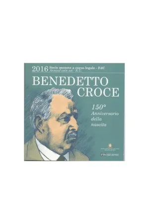 Bu set Italië 2016 met de 2 Euromunt Plauto en de 5 euro Benedetto Groce Promocja