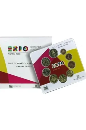 Zwrot pieniędzy Bu set Italië 2015 met de 2 Euromunt Expo