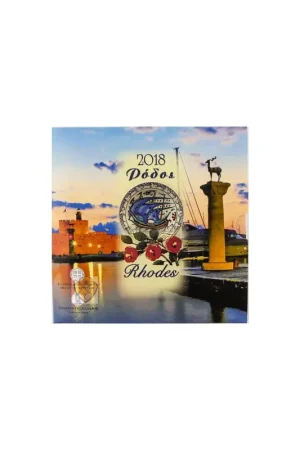 Niska cena Bu set Griekenland 2018 met de normale 2 euro Rhodos