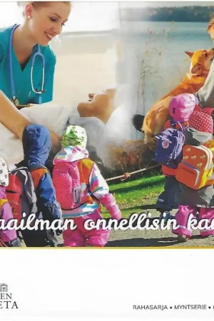 Bu set Finland 2023 'Gelukkigste natie' met de speciale 2 euromunt Premium