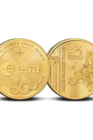 Zwrot pieniędzy België 2025 2½ Euro '50 Jr. European Space Agency' Unc.
