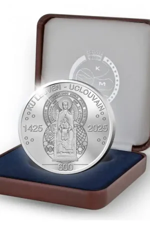 Oferta limitowana België 2025 20 Euro '600 jaar KK Leuven-UCLouvain' Zilver Proof