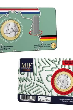 Najlepsza cena België 2025 1 euro 'Drielandenpunt' MIF Coincard
