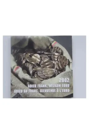Oryginalny Bu set België 2002 Adieu Frank, welkom euro