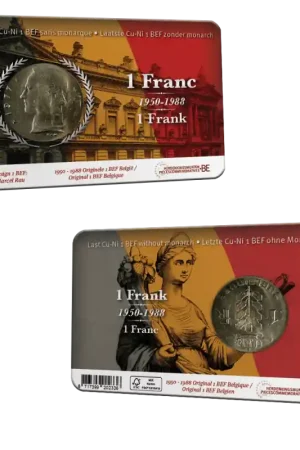 België 2023 Belgische 1 Franc in coincard Franstalig met het jaartal 1978 Ostatnia szansa
