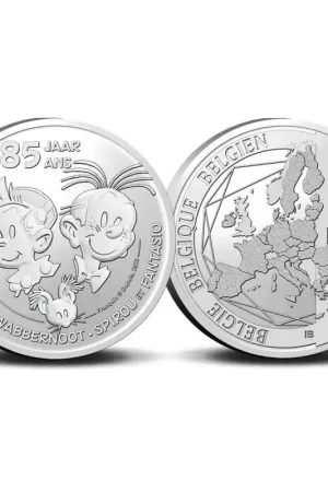 Szybka dostawa België 2023 5 euro '85 jaar Robbedoes en Kwabbernoot' Unc